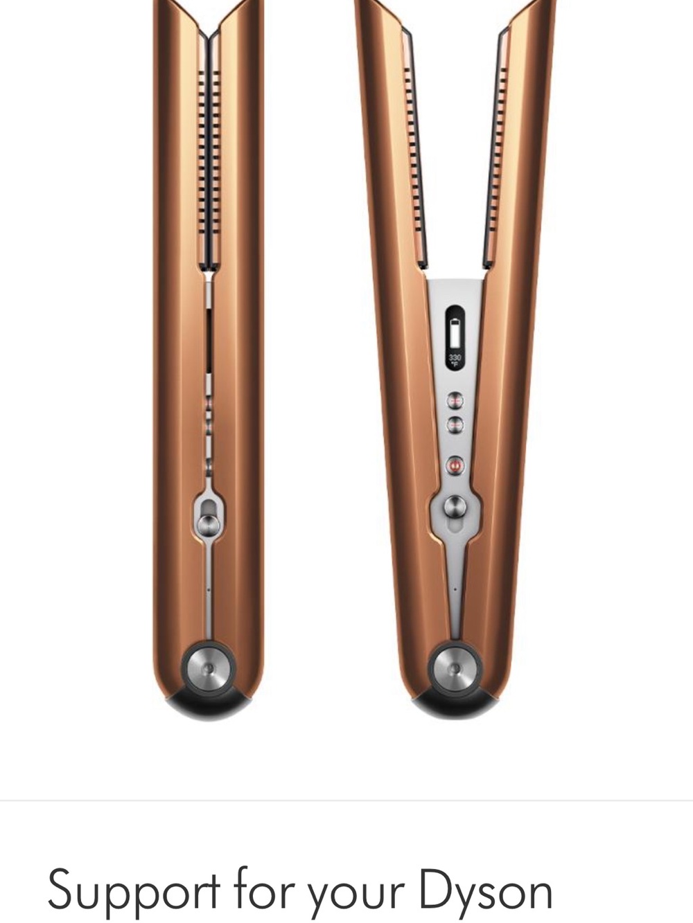 Dyson Copper Hair Straightener